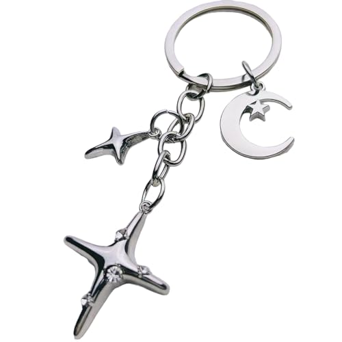 AOSAIXIS Delicate Star Und Mondschlüsselringlegierung Der Schlüsselbeutel Anhänger Ornament Schlüsselhalter Für Männer Und Frauen Anspruchsvoll AOSAIXIS Delicate Star Und Mondschlüsselringlegierung Der Schlüsselbeutel Anhänger Ornament Schlüsselhalter Für Männer Und Frauen Anspruchsvoll von AOSAIXIS