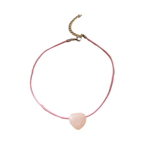 AOSAIXIS Delicate Wachs Seil Halskette Kette Halskette Anhänger Halskette Stylischer Nackenschmuck Natursteinmaterial Für Die Party Täglich von AOSAIXIS
