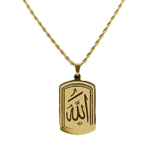 AOSAIXIS Einzigartige Arabische Muster Halskette Mode Arabische Anhänger Halskette Edelstahl Textur Halsschmuck Für Die Tägliche Party AOSAIXIS Einzigartige Arabische Muster Halskette Mode Arabische Anhänger Halskette Edelstahl Textur Halsschmuck Für Die Tägliche Party von AOSAIXIS