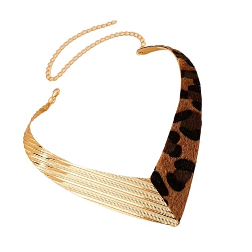 AOSAIXIS Einzigartige Geometrische Designs Halskette Mit Leopardenmuster Tragbares Accessoire Für Modische Damen Daily Casual Wear AOSAIXIS Einzigartige Geometrische Designs Halskette Mit Leopardenmuster Tragbares Accessoire Für Modische Damen Daily Casual Wear von AOSAIXIS