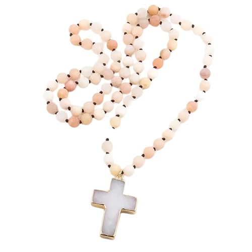 AOSAIXIS Einzigartige Natursteinkruzifix Charm Halskette Einstellbare Länge Neckketten Täglich Choker Frauen Modezubehör AOSAIXIS Einzigartige Natursteinkruzifix Charm Halskette Einstellbare Länge Neckketten Täglich Choker Frauen Modezubehör von AOSAIXIS