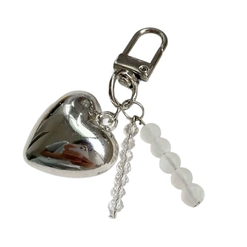 AOSAIXIS Elegant Silber Love Heart Und Bowknot Keyring Tragbarer Keuchain Anhänger Stylish Accessoire Für Schlüssel Und Taschen Dekoration AOSAIXIS Elegant Silber Love Heart Und Bowknot Keyring Tragbarer Keuchain Anhänger Stylish Accessoire Für Schlüssel Und Taschen Dekoration von AOSAIXIS