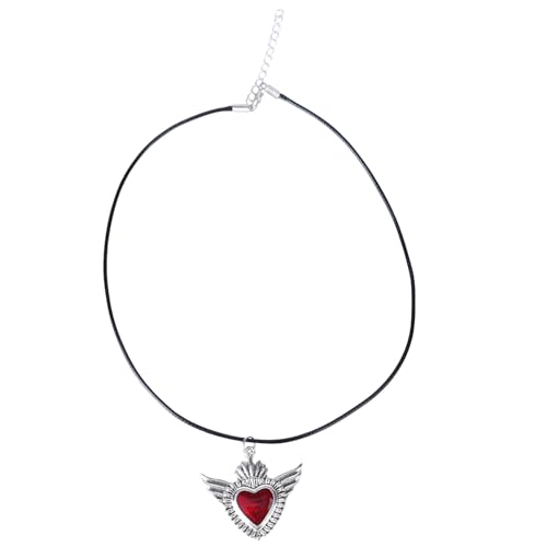 AOSAIXIS Elegante Ängstliche Herzanhänger Neckketten Handgefertigte Nackenschmuck Mit Ängstlichem Herzanhänger Für Partys Versammlungen AOSAIXIS Elegante Ängstliche Herzanhänger Neckketten Handgefertigte Nackenschmuck Mit Ängstlichem Herzanhänger Für Partys Versammlungen von AOSAIXIS