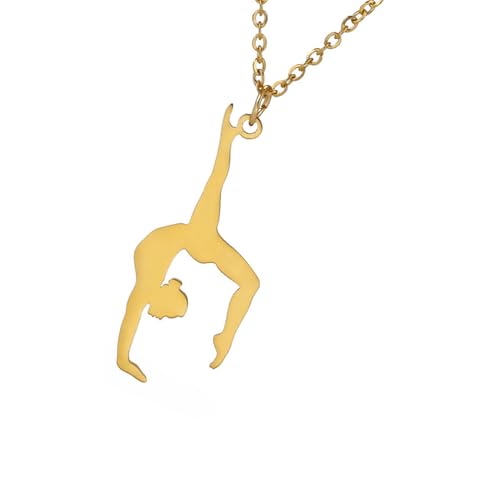 AOSAIXIS Elegante Frauen Gymnastik Anhänger Halskette In Sturyd Edelstahlmaterialien Mit Modischen Designs Ornament von AOSAIXIS