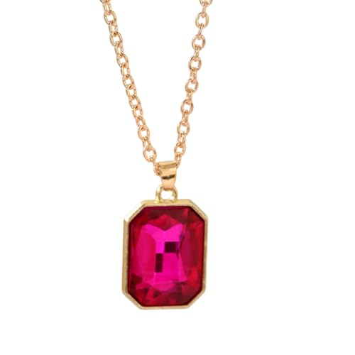 AOSAIXIS Elegante Robuste Legierungsmaterialien Square Anhänger Halskette Mit Kubischem Zirkonia Mode Accessoire Für Frauen Geburtstagsgeschenke von AOSAIXIS