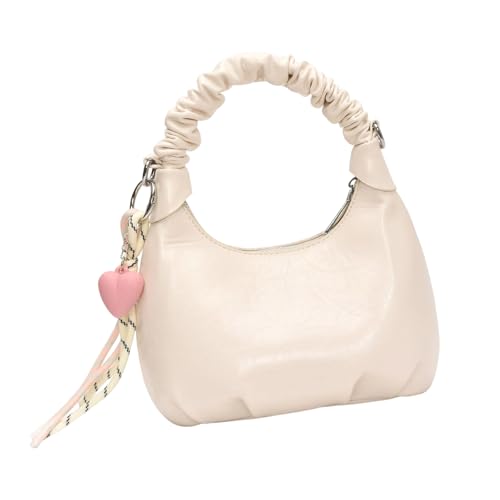 AOSAIXIS Elegante Umhängetasche Mit Gerollter Dekoration PU Leder Crossbody Tasche Casual Satchel Geeignet Für Verschiedene Gelegenheit Crossbody Geldbörse von AOSAIXIS