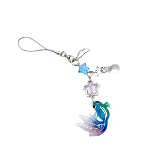 AOSAIXIS Fischstar Perlen Handy Charme Handgefertigtes Anhänger Stylish Car Interior Decore Für Taschen Telefone Und Auto Verleihen Einen Einzigartigen Charme von AOSAIXIS