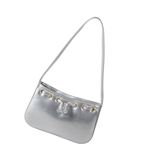 AOSAIXIS Frauen Bag PU Leder Achsel Achselhaut Einkaufen Einkaufsdating Modehandtasche Feste Farbe Schulter Schulter Mode Achselhalt Trendy Handtasche Geldbeutel Einfacher Achselstab von AOSAIXIS