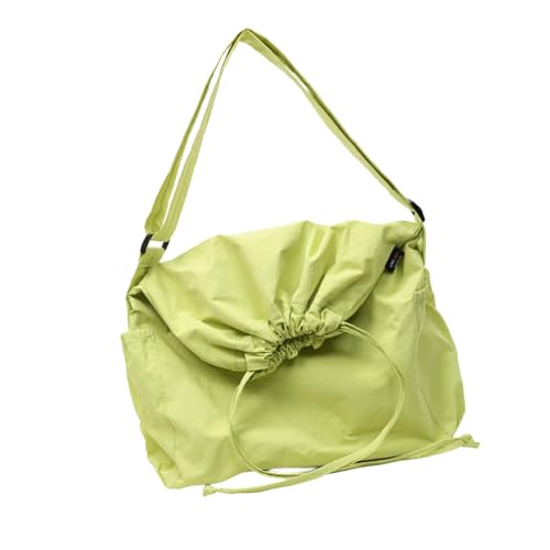 AOSAIXIS Frauen Tasche Feste Farbe Crossbody School Große Kapazität Schulter Trendy Draw String Boten Frauen Große Kapazität Schulterschule Feste Farbtodkörper von AOSAIXIS