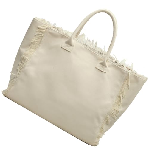 AOSAIXIS Geräumige Leinwand Umhängetasche Für Tägliche Verwendung Leichter Unterarmbeutel Handtasche Zum Pendeln Von Einkaufsreisen Essentielle Leinwand Arbeitstasche Für Frauen von AOSAIXIS