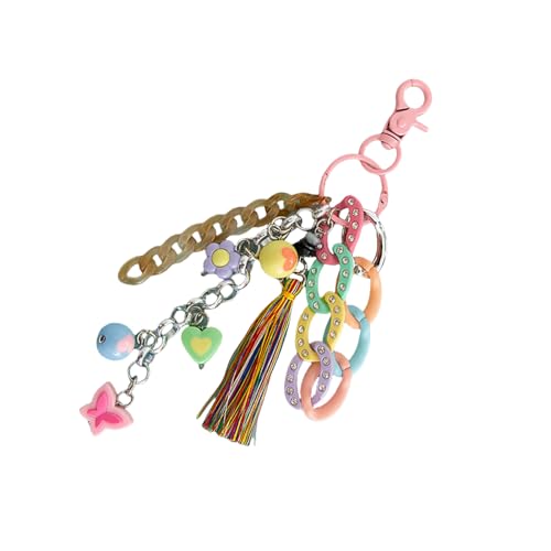 AOSAIXIS Handwerkliche Acrylschlüssel Pendelless Accessoire Eleganter Acryl Schlüsselring Mit Quasten Perlenmodische Schlüsselbeutel Für Geldbeutelbeutel AOSAIXIS Handwerkliche Acrylschlüssel Pendelless Accessoire Eleganter Acryl Schlüsselring Mit Quasten Perlenmodische Schlüsselbeutel Für Geldbeutelbeutel von AOSAIXIS