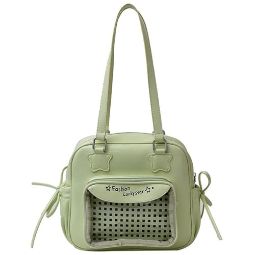 AOSAIXIS Harajukus Itabag Umhängetasche Transparente Taschenmessenerinnen Frauen Ausgetöteten Handtaschen Satchel Für Frauen Umhängetasche von AOSAIXIS