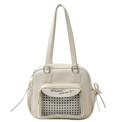 AOSAIXIS Harajukus Itabag Umhängetasche Transparente Taschenmessenerinnen Frauen Ausgetöteten Handtaschen Satchel Für Frauen Umhängetasche von AOSAIXIS