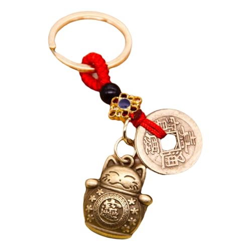AOSAIXIS Imitation Messing Luck Cats Schlüsselring Charm Artistic Cats Schlüsselanhänger In Messing Aussehen Einzigartige Keyrings Charme Für Taschen Dekore AOSAIXIS Imitation Messing Luck Cats Schlüsselring Charm Artistic Cats Schlüsselanhänger In Messing Aussehen Einzigartige Keyrings Charme Für Taschen Dekore von AOSAIXIS