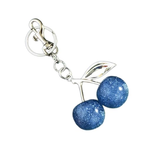 AOSAIXIS Kirschen Geformte Schlüsselbund Zubehör Verspielte Kirschenschlüsselkette Mit Kristallakzent Für Studenten Und Fachleute von AOSAIXIS