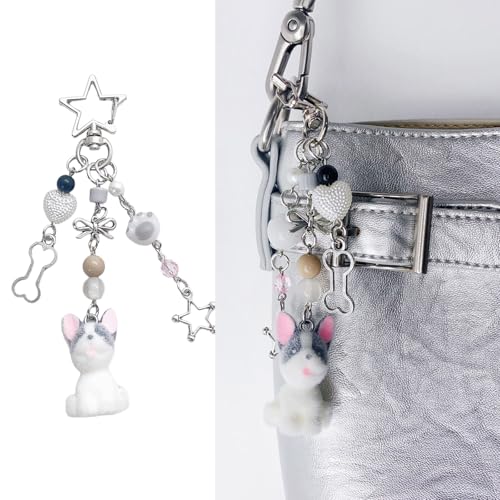 AOSAIXIS Köstliche Strözende Koreanische Styles Hunde Telefon Strap Keychain Für Mode Stürmerpaare Und Sammlerbegeisterte von AOSAIXIS