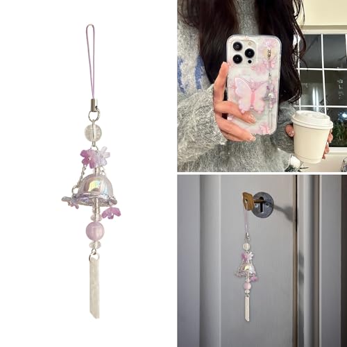 AOSAIXIS Kreative Quallenwinde Chimes Glass Anhänger Telefonkette Dekoration Für Personalisierte Stile Casual Wear Stylish Outfits von AOSAIXIS