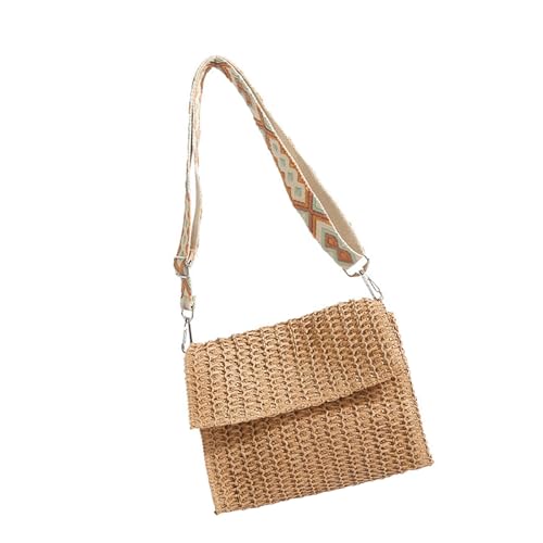 AOSAIXIS Kreative Und Funktionale Stroh Umhängetasche Mit Verstellbaren Gurt Crossobody Taschen Für Frauen Die Komfort Und Stile Für Strohbeutel Umfassen von AOSAIXIS