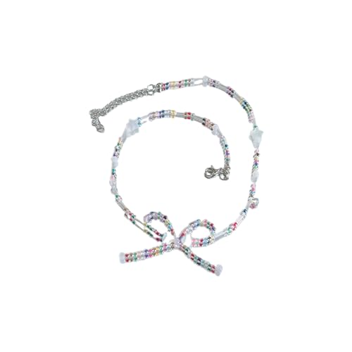 AOSAIXIS Kristall Bowknot Halskette Auffällige Halsschmuck Perlen Halskette Trendy Perlen Choker Perfektes Geschenk Für Frauen Und Mädchen AOSAIXIS Kristall Bowknot Halskette Auffällige Halsschmuck Perlen Halskette Trendy Perlen Choker Perfektes Geschenk Für Frauen Und Mädchen von AOSAIXIS