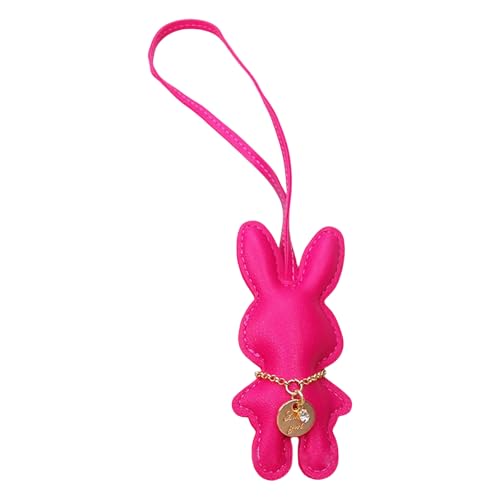 Künstliche Lederkaninchen Keychain Bunnys Anhänger Keyring Bag Accessoire Stilvolle Handtasche Accessoires Für Frauen Mädchen von AOSAIXIS