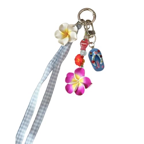AOSAIXIS Lebendige Summers Island Styles Slipper Bag Anhänger Tragbares Accessoire Für Reiseliebhaber Und Personalisierung des Dekorationsfans von AOSAIXIS