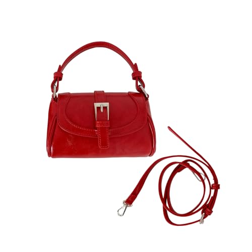 AOSAIXIS Ledertaschen Handtaschen Für Frauen Getötete Umhängetasche Süßer Crossbody Geldbörse Mit Abnehmbarem Gurt Trendy Umhängetasche von AOSAIXIS