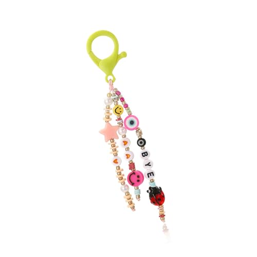 AOSAIXIS Leichte Liebe Und Lächelndes Gesicht Schlüsselringanhänger Für Schultaschen Farbenfrohe Perlenschlüsselkettendekoration Für Den Täglichen Gebrauch AOSAIXIS Leichte Liebe Und Lächelndes Gesicht Schlüsselringanhänger Für Schultaschen Farbenfrohe Perlenschlüsselkettendekoration Für Den Täglichen Gebrauch von AOSAIXIS
