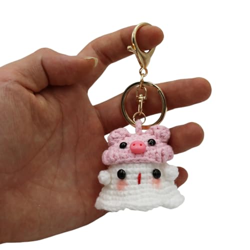 AOSAIXIS Liebenswerter Spookschlüsselring Häkelspecter Schlüsselkette Handgewebtes Halloween Geformte Schlüsselbeutel Anhänger Auto Hanging Ornament AOSAIXIS Liebenswerter Spookschlüsselring Häkelspecter Schlüsselkette Handgewebtes Halloween Geformte Schlüsselbeutel Anhänger Auto Hanging Ornament von AOSAIXIS