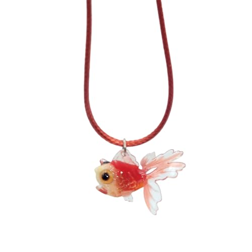 AOSAIXIS Mehrfarbiger Goldfisch Anhänger Halskette Wachs Seil Mädchen Frauen Trend Schlüsselblatt Kette Halshain Holiday Party Schmuck Geschenk AOSAIXIS Mehrfarbiger Goldfisch Anhänger Halskette Wachs Seil Mädchen Frauen Trend Schlüsselblatt Kette Halshain Holiday Party Schmuck Geschenk von AOSAIXIS