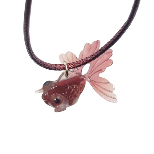 AOSAIXIS Mehrfarbiger Goldfisch Anhänger Halskette Wachs Seil Mädchen Frauen Trend Schlüsselblatt Kette Halshain Holiday Party Schmuck Geschenk AOSAIXIS Mehrfarbiger Goldfisch Anhänger Halskette Wachs Seil Mädchen Frauen Trend Schlüsselblatt Kette Halshain Holiday Party Schmuck Geschenk von AOSAIXIS
