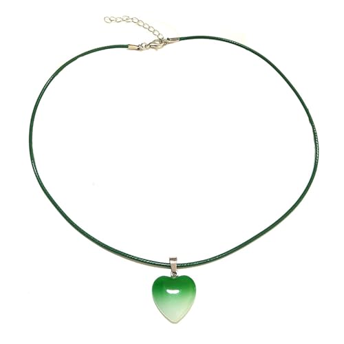 AOSAIXIS Mode Farbenfrohe Gradienten Herz Anhänger Halskette Halskette Einfache Nackenkette Verstellbares Seilschaltketten Kettenparty Schmuck Schmuck AOSAIXIS Mode Farbenfrohe Gradienten Herz Anhänger Halskette Halskette Einfache Nackenkette Verstellbares Seilschaltketten Kettenparty Schmuck Schmuck von AOSAIXIS