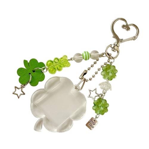 AOSAIXIS Mode Glück Vier Blattkolnen Keychain Stylish Und Tragbares Accessoire Für Schlüsselbeutel Oder Autohängedekoration von AOSAIXIS