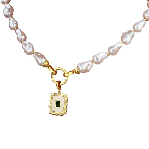 AOSAIXIS Mode Unregelmäßige Kunstperlen Halskette Für Tägliche Tragen Handgefertigte Neckkette Für Tägliche Outfits Oder Besondere Anlässe AOSAIXIS Mode Unregelmäßige Kunstperlen Halskette Für Tägliche Tragen Handgefertigte Neckkette Für Tägliche Outfits Oder Besondere Anlässe von AOSAIXIS
