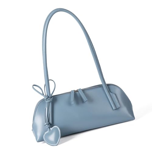 AOSAIXIS Moderne Umhängetasche Mit Herzförmigem Anhänger Praxis PU Leder Achsel Abendhandtasche Für Tägliche Wesentliche Schulter Koreanischen Stil Für Frauen von AOSAIXIS