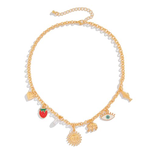 AOSAIXIS Modische Halskette Für Frauen Ozeanik Mit Goldenem Charme Und Shell Croses Anhänger Accessoire Für Bohemians Stile AOSAIXIS Modische Halskette Für Frauen Ozeanik Mit Goldenem Charme Und Shell Croses Anhänger Accessoire Für Bohemians Stile von AOSAIXIS