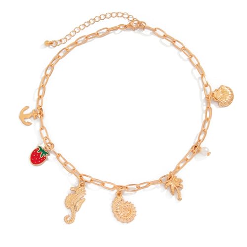 AOSAIXIS Modische Halskette Für Frauen Ozeanik Mit Goldenem Charme Und Shell Croses Anhänger Accessoire Für Bohemians Stile AOSAIXIS Modische Halskette Für Frauen Ozeanik Mit Goldenem Charme Und Shell Croses Anhänger Accessoire Für Bohemians Stile von AOSAIXIS