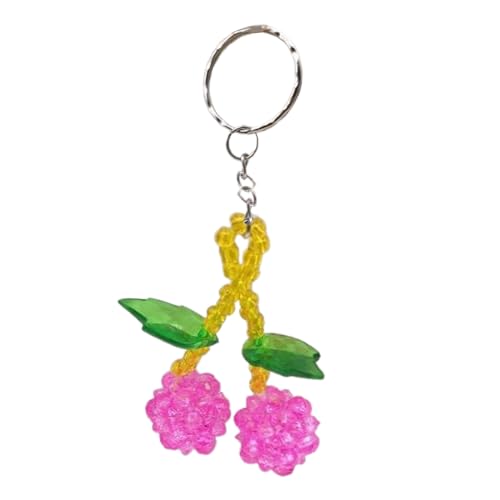 AOSAIXIS Nachahmung Kristall Telefon Lanyard Kirsch Anhänger Handgelenksgurt Abnehmbares Telefon Charme Schlüsselring Tragbares Zubehör Für Frauen von AOSAIXIS