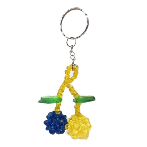 AOSAIXIS Nachahmung Kristall Telefon Lanyard Kirsch Anhänger Handgelenksgurt Abnehmbares Telefon Charme Schlüsselring Tragbares Zubehör Für Frauen von AOSAIXIS