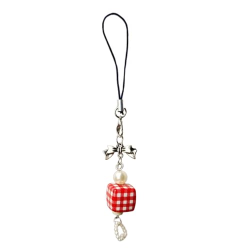 AOSAIXIS Niedliche Erdbeerwürfel Bowknot Anhänger Telefonhalle Lanyard Taschenschlüsselkäse Rucksack Rucksack Charme Autokette Dekorationskette AOSAIXIS Niedliche Erdbeerwürfel Bowknot Anhänger Telefonhalle Lanyard Taschenschlüsselkäse Rucksack Rucksack Charme Autokette Dekorationskette von AOSAIXIS