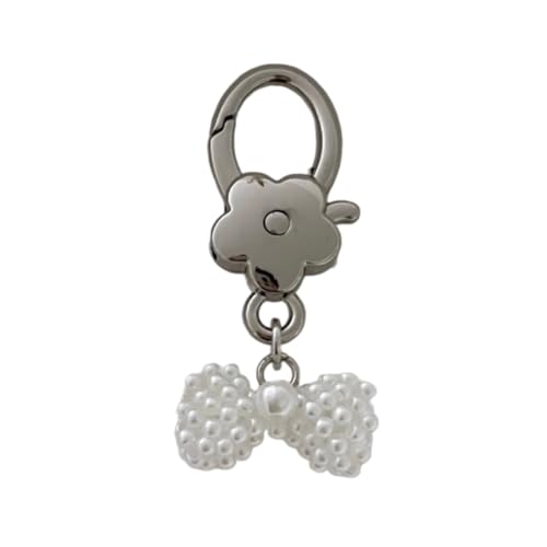 AOSAIXIS Perle Bowknot Charme Schlüsselanhänger Süßer Anhänger Hanges Orament Keyring Rucksack Dekoration Schmuck Für Frauen Mädchen von AOSAIXIS