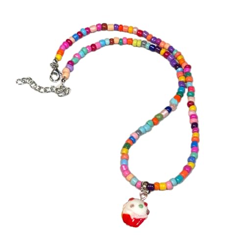 AOSAIXIS Perlen Halskette Reisperle Süße Kuchen Halskette Strand Halskette Schmuck Geeignet Für Damen Mädchen Geeignet AOSAIXIS Perlen Halskette Reisperle Süße Kuchen Halskette Strand Halskette Schmuck Geeignet Für Damen Mädchen Geeignet von AOSAIXIS