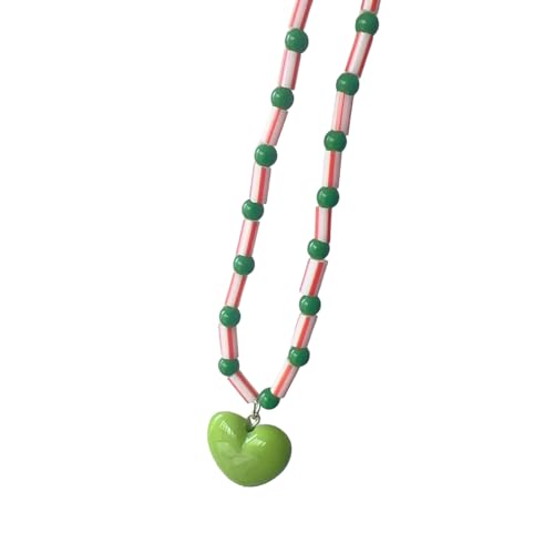 AOSAIXIS Perlenkette Halskette Herz Anhänger Halskette Herzhals Schmuck Anhänger Halskette Harz Textur Für Jeden Anlass Geeignet AOSAIXIS Perlenkette Halskette Herz Anhänger Halskette Herzhals Schmuck Anhänger Halskette Harz Textur Für Jeden Anlass Geeignet von AOSAIXIS