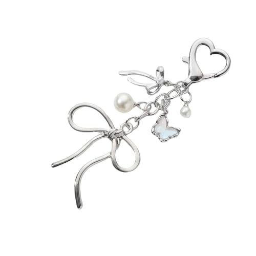 AOSAIXIS Pretty Butterfly Bowknot Schlüsselring Mit Stilvollen Perlenbanddesigns Für Trendige Frauen Mädchen Einzigartiger Handgefertigter Schmuck von AOSAIXIS