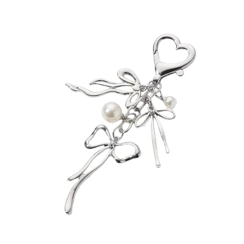 AOSAIXIS Pretty Butterfly Bowknot Schlüsselring Mit Stilvollen Perlenbanddesigns Für Trendige Frauen Mädchen Einzigartiger Handgefertigter Schmuck von AOSAIXIS
