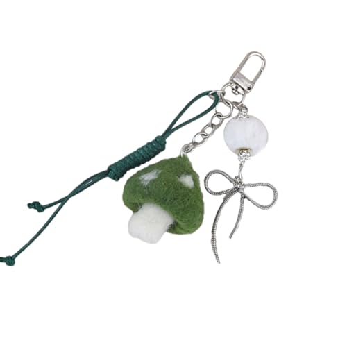 AOSAIXIS Schöne Plüsch Pilz Schlüsseldekoration Entzückender Plüsch Pilzschlüsselhalter Mit Legierungsweichknotenanhänger Für Individuelle Note AOSAIXIS Schöne Plüsch Pilz Schlüsseldekoration Entzückender Plüsch Pilzschlüsselhalter Mit Legierungsweichknotenanhänger Für Individuelle Note von AOSAIXIS