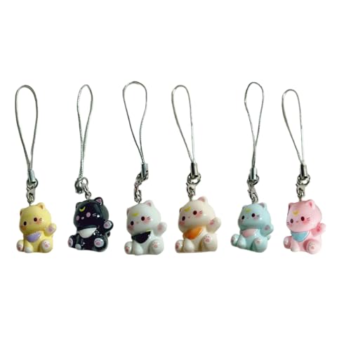 AOSAIXIS Schöne Robuste Harzkatzen Anhänger Keychain Für Mädchen Modische Schöne Schlüsselrolle Dekorative Geschenke Für Rucksack Oder Tasche AOSAIXIS Schöne Robuste Harzkatzen Anhänger Keychain Für Mädchen Modische Schöne Schlüsselrolle Dekorative Geschenke Für Rucksack Oder Tasche von AOSAIXIS