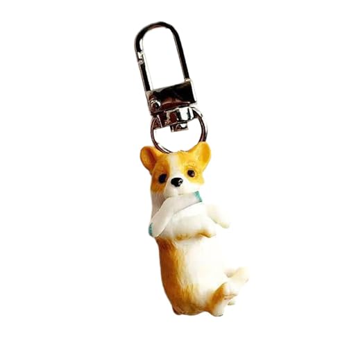 AOSAIXIS Schöner Cartoon Katzenhund Schlüsselbund Anhänger Süße Süße Hänge Ornament Anhänger Keyring Rucksack Dekoration Charm Schmuck Schmuck von AOSAIXIS