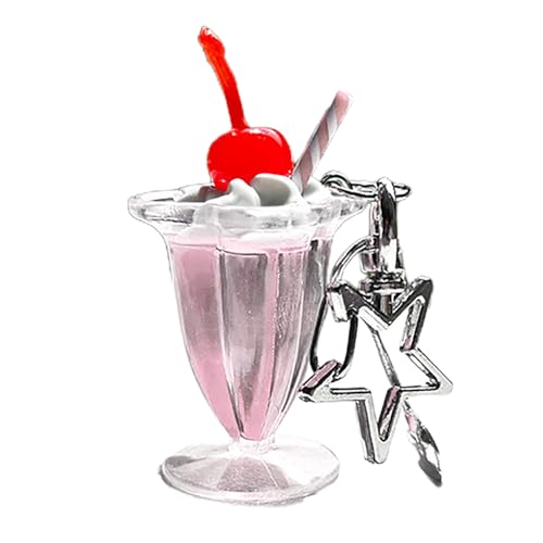 AOSAIXIS Simulierter Kirschcreme Tasse Schlüsselbund Anhänger Hängende Ornament Dekorationen Geburtstagsgeschenk Spaß Und Funktionales Accessoire AOSAIXIS Simulierter Kirschcreme Tasse Schlüsselbund Anhänger Hängende Ornament Dekorationen Geburtstagsgeschenk Spaß Und Funktionales Accessoire von AOSAIXIS