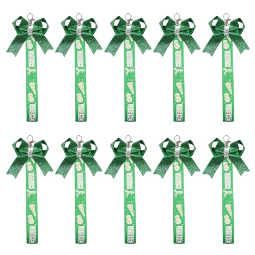 AOSAIXIS Sortierte 10 Cheer Baw Keychains Bowknot Ribbon Keyring Stylish Bag Accessoire Für Jugendliche Mädchen Und Jubelbegeisterte von AOSAIXIS