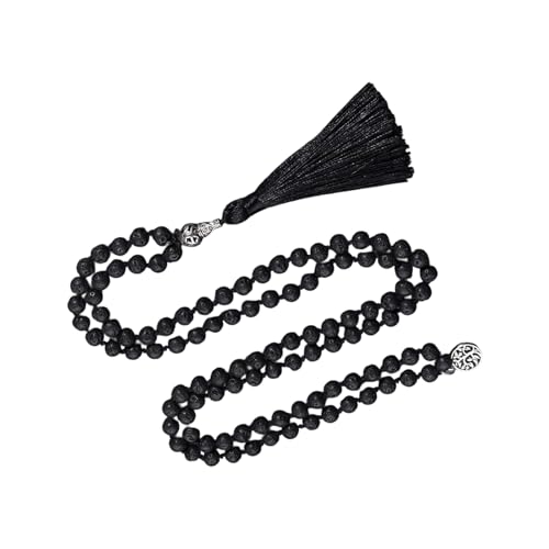 AOSAIXIS Steinperlen Halskette Mit Quasten Stilvoller Nackenschmuck Für Enthusiasten Und Meditationspraktiker Geeignet AOSAIXIS Steinperlen Halskette Mit Quasten Stilvoller Nackenschmuck Für Enthusiasten Und Meditationspraktiker Geeignet von AOSAIXIS